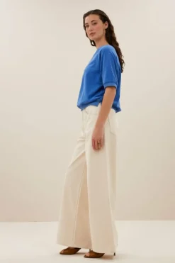 Tops & Shirts*By bar neva slub top | queens blue