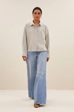 Blouses*By bar nima lurex stripe blouse | midnight