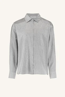 Blouses*By bar nima pin stripe blouse | black