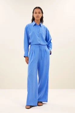 Blouses*By bar nima stripe blouse | vivid blue stripe