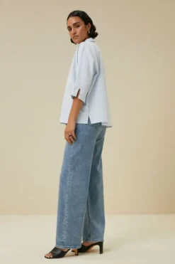 Blouses*By bar norel chambray blouse | light blue
