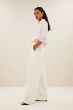 Blouses*By bar norel pink pinstripe blouse | pink pin stripe