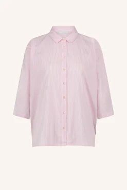 Blouses*By bar norel pink pinstripe blouse | pink pin stripe