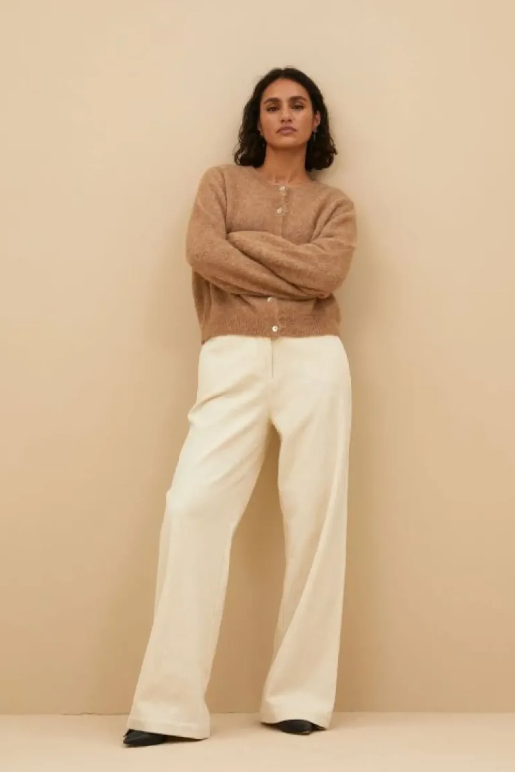 Broeken*By bar odin cord pants | sand shell