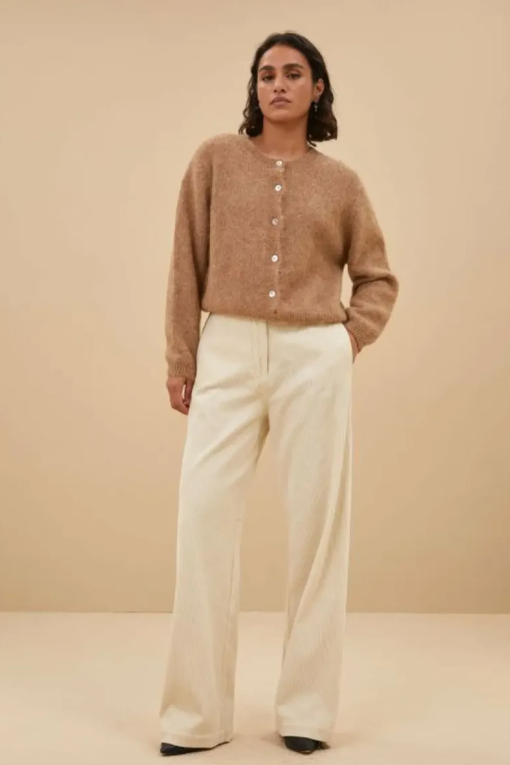 Broeken*By bar odin cord pants | sand shell