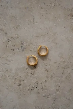 Oorbellen|Sieraden*By bar PD mees earring | gold