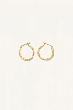 Oorbellen|Sieraden*By bar PD mila round earring | gold