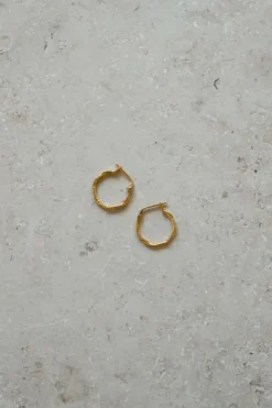 Oorbellen|Sieraden*By bar PD mila round earring large | gold