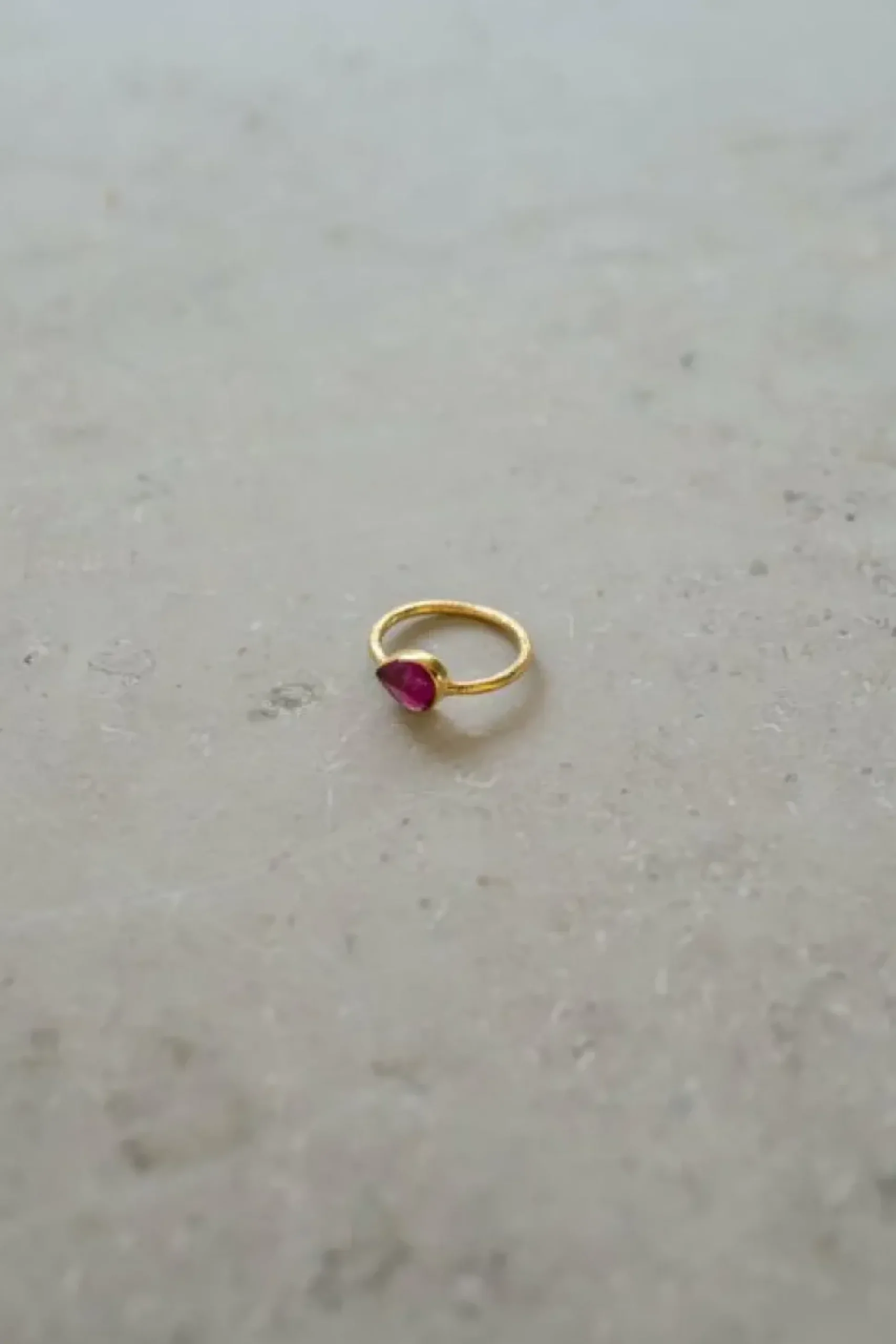 Sieraden*By bar PD MINIMAL RING | ruby