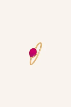 Sieraden*By bar PD MINIMAL RING | ruby