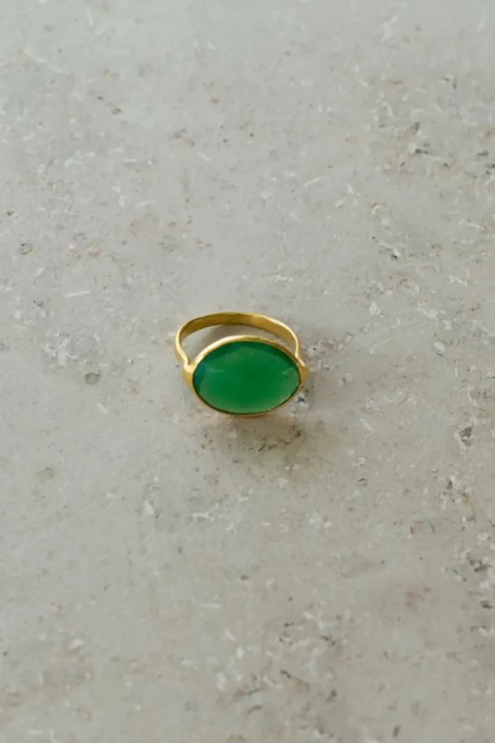 Sieraden*By bar PD OVAL RING | green