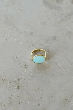 Sieraden*By bar PD OVAL RING | light blue