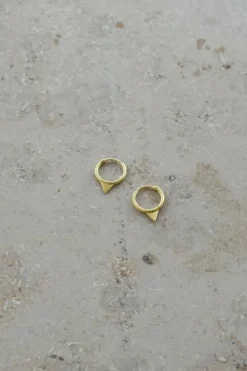 Oorbellen|Sieraden*By bar pd triangle | gold