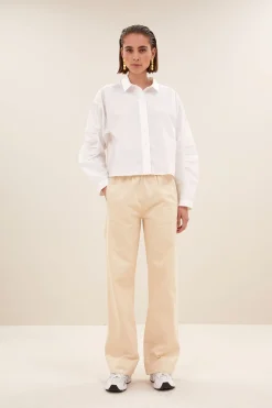 Blouses*By bar penny poplin blouse | white