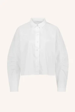 Blouses*By bar penny poplin blouse | white