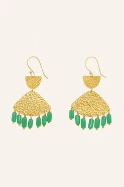 Oorbellen|Sieraden*By bar ravi earring | green