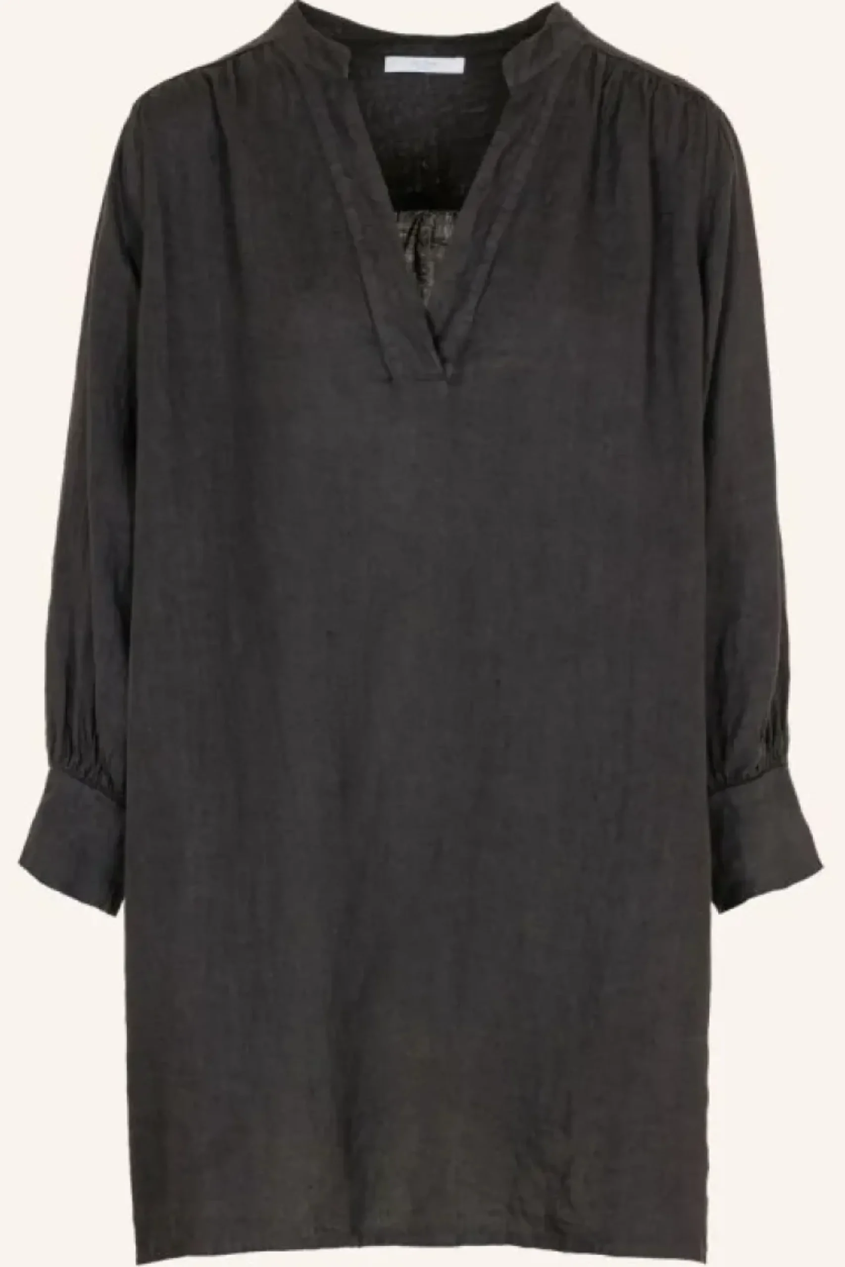 Jurken*By bar resa linen dress | jet black