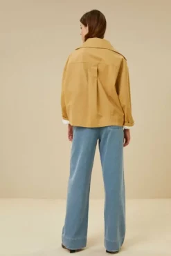 Jassen*By bar rika cotton coat | peanut