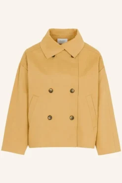 Jassen*By bar rika cotton coat | peanut