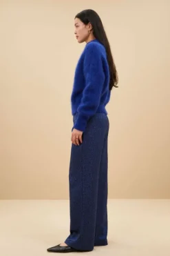 Broeken*By bar robyn blue cheetah pants | blue cheetah print