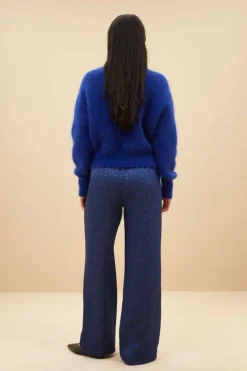 Broeken*By bar robyn blue cheetah pants | blue cheetah print
