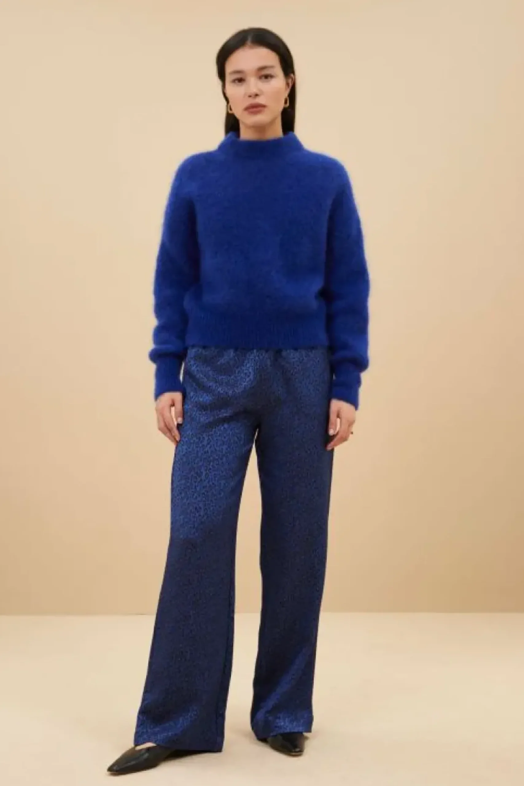 Broeken*By bar robyn blue cheetah pants | blue cheetah print