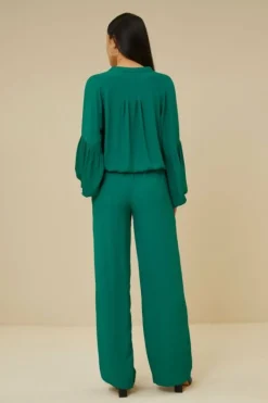 Broeken*By bar robyn satin stripe pant | evergreen
