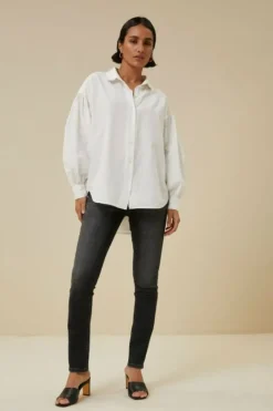 Blouses*By bar sarah poplin blouse | white