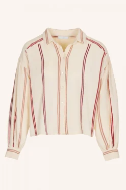 Blouses*By bar sarah short athia blouse | grenache