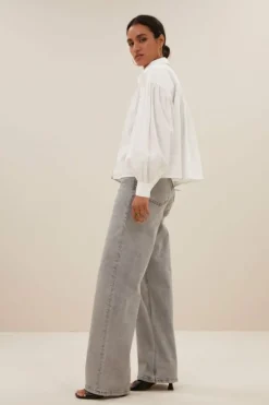 Blouses*By bar sarah short blouse | white