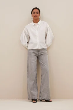 Blouses*By bar sarah short blouse | white