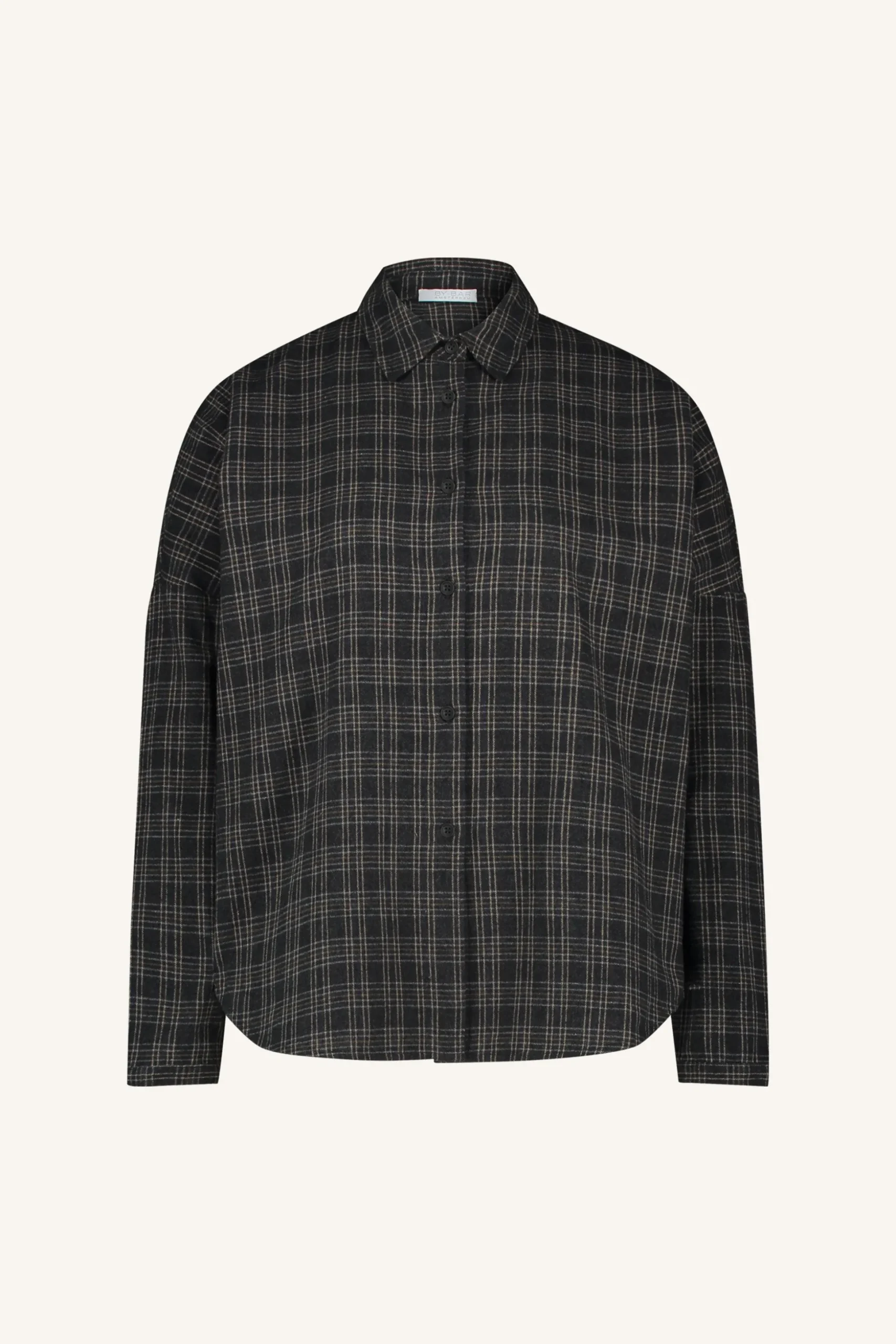 Blouses*By bar small check blouse | caramel