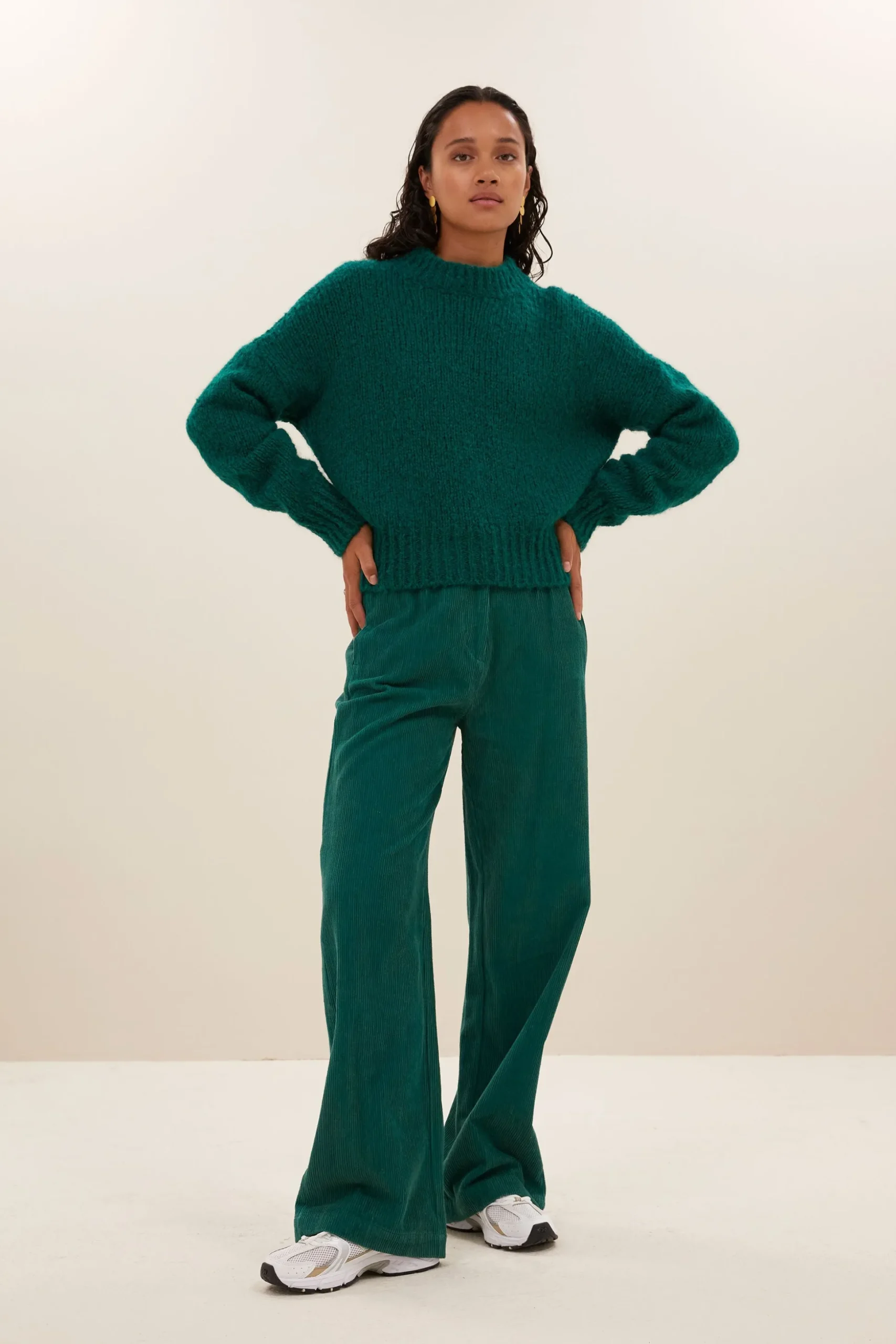 Truien*By bar sonny bulky pullover | peacock green