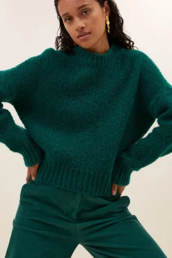 Truien*By bar sonny bulky pullover | peacock green