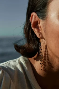 Oorbellen|Sieraden*By bar sterre earring | black
