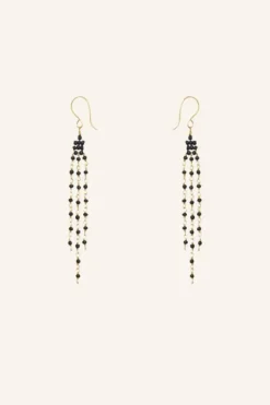 Oorbellen|Sieraden*By bar sterre earring | black