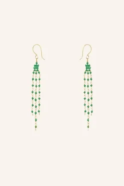 Oorbellen|Sieraden*By bar sterre earring | green