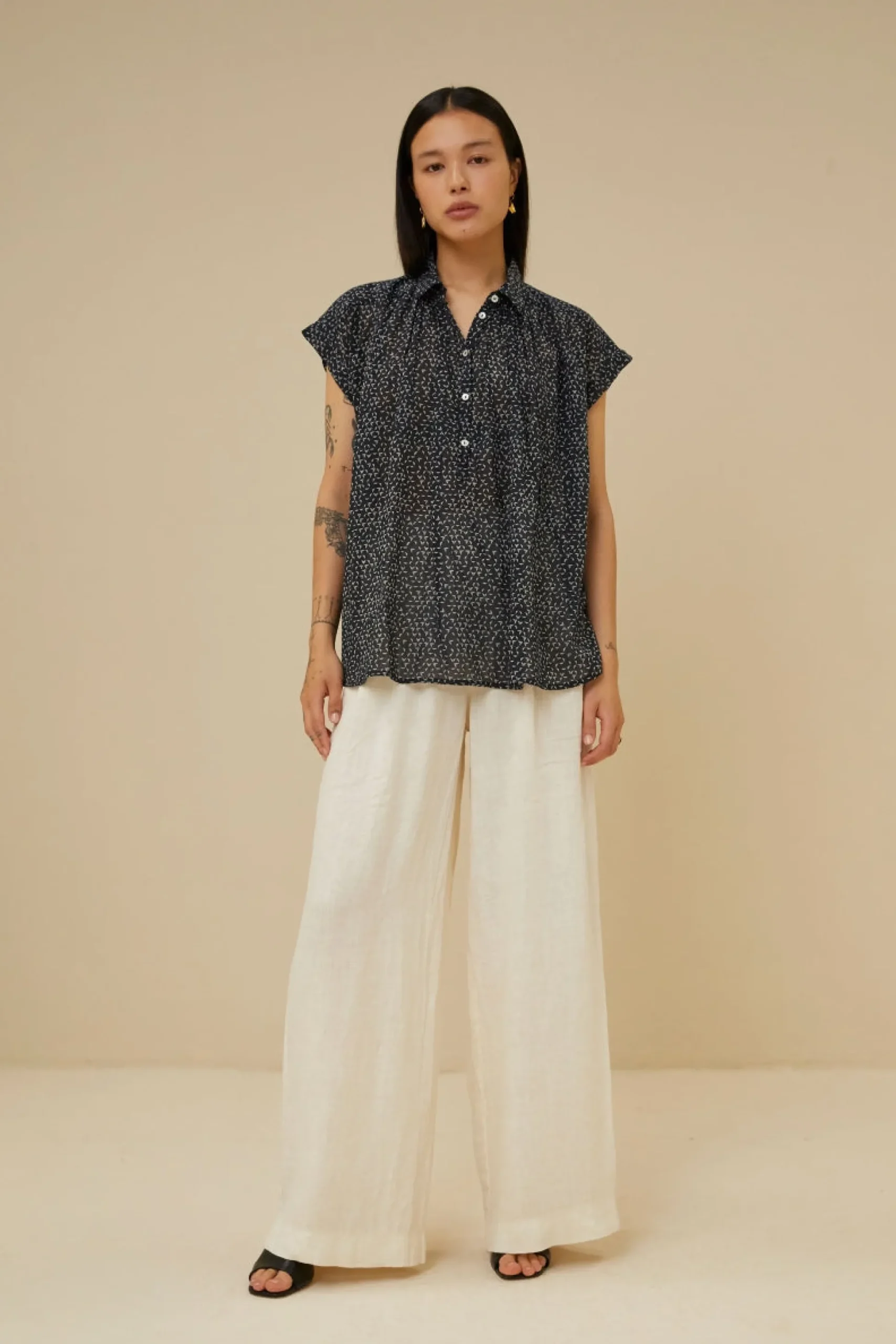 Blouses*By bar stevie paper blouse | paper print