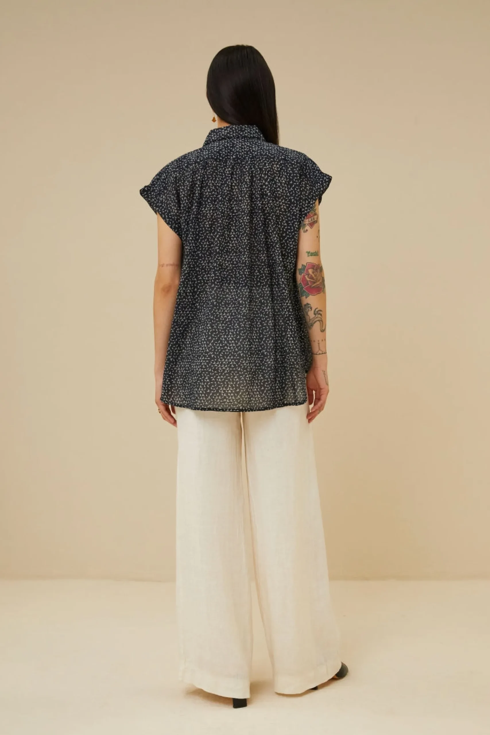 Blouses*By bar stevie paper blouse | paper print