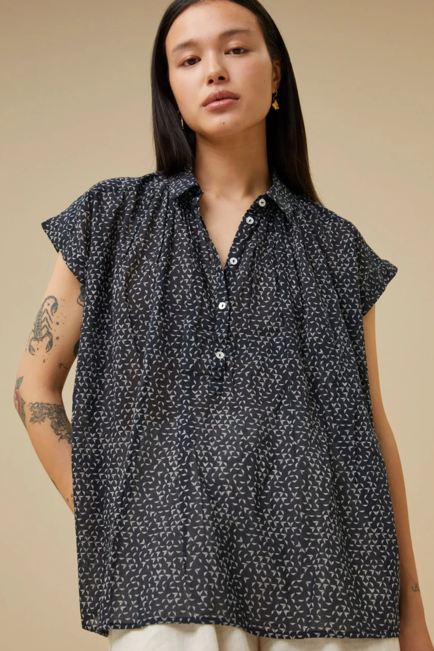 Blouses*By bar stevie paper blouse | paper print