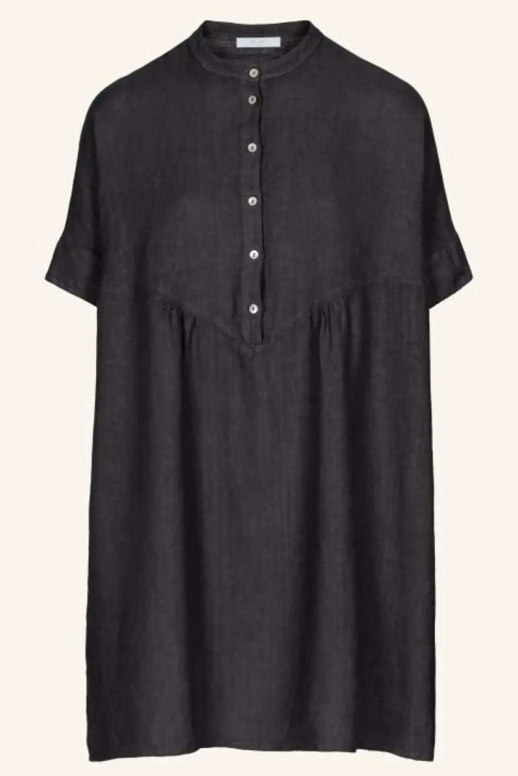 Jurken*By bar tais linen dress | jet black