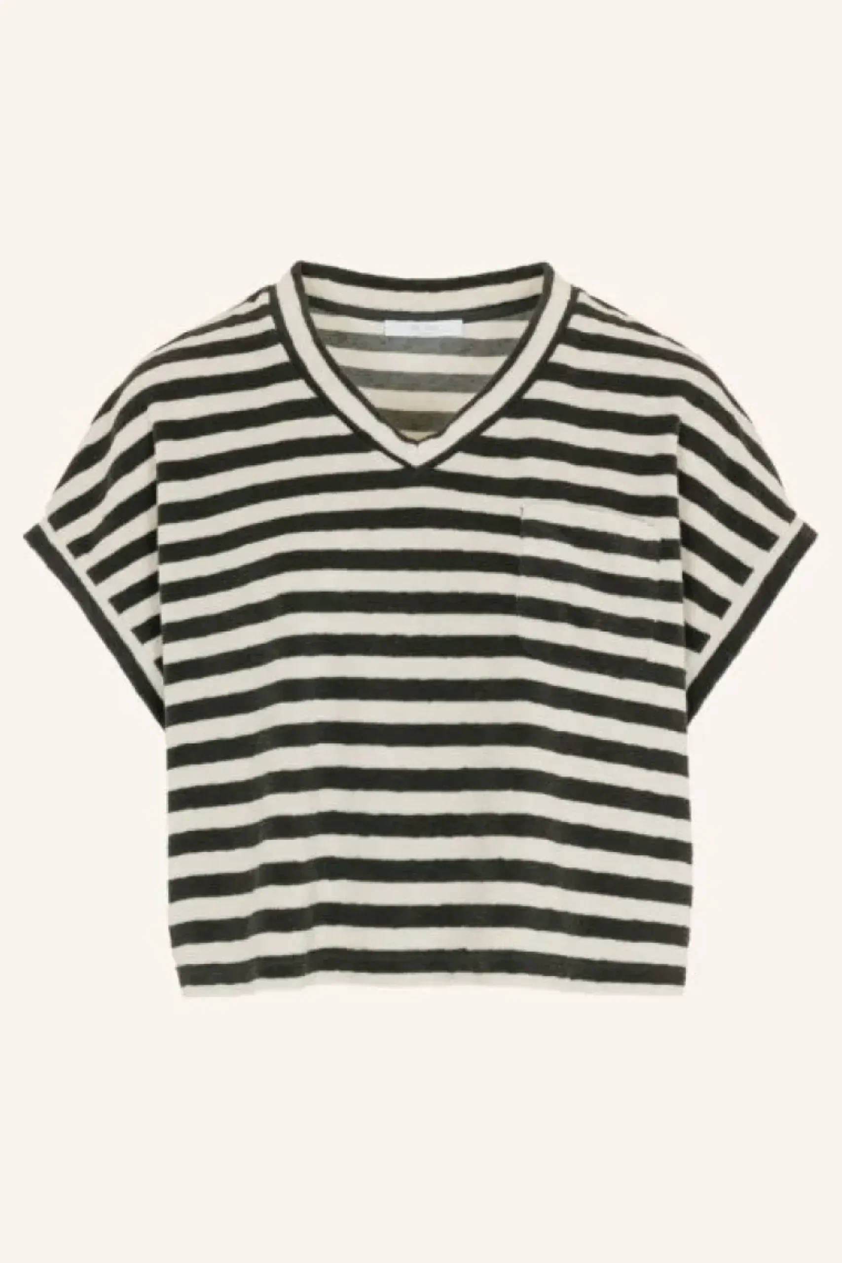 Tops & Shirts*By bar tammie slub stripe top | jet black