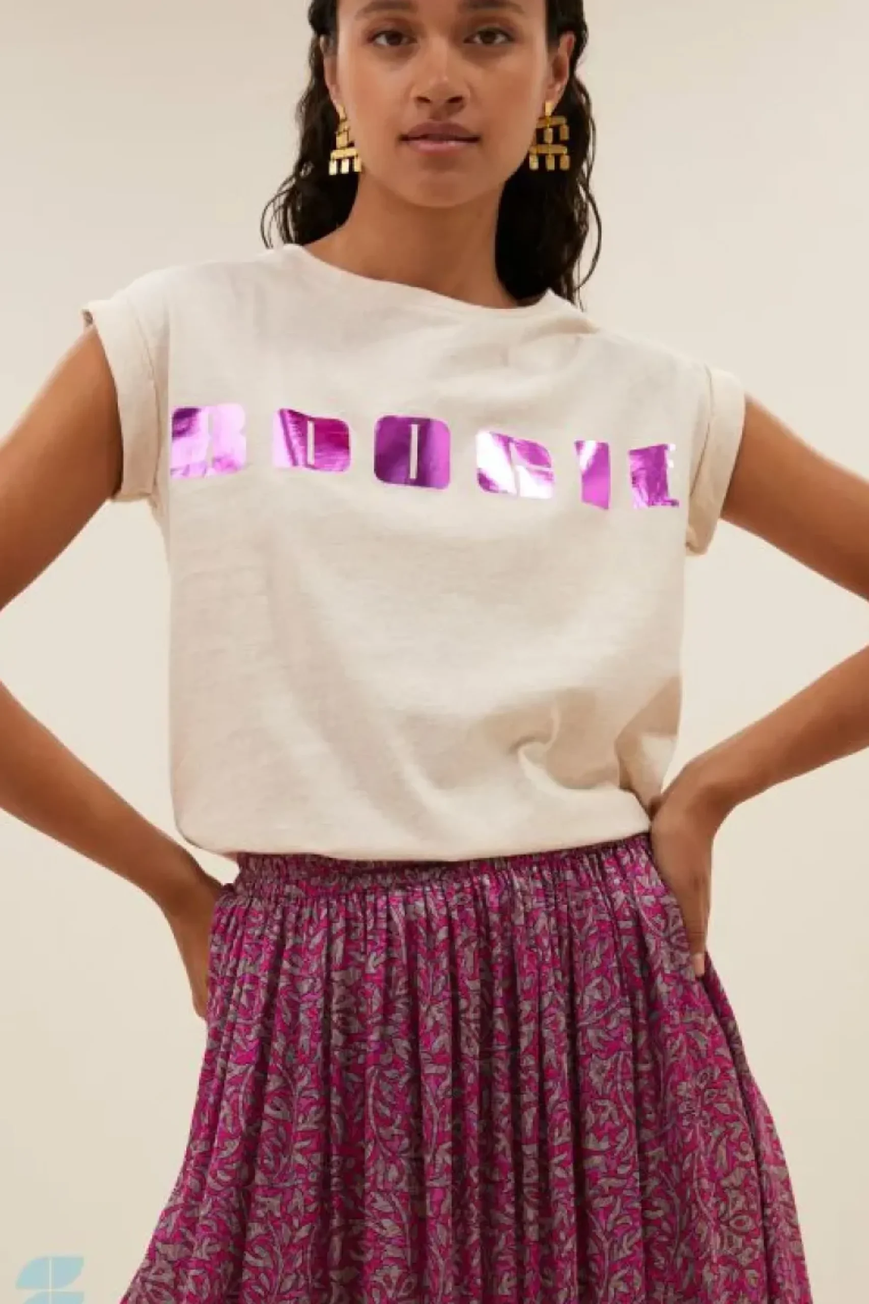 Tops & Shirts*By bar thelma boogie top | oyster melee