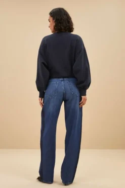 Jeans|Broeken*By bar two tone pants | denim