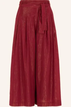 Broeken*By bar wanda metallic pant | grenache