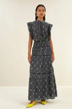 Rokken*By bar xena midnight ikat skirt | midnight ikat